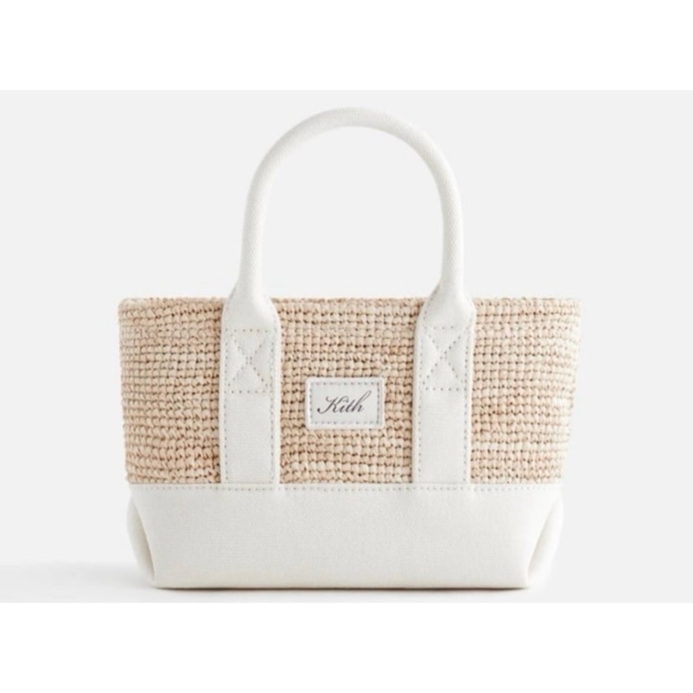 NEW KITH Mini Noemi Crochet Raffia Tote